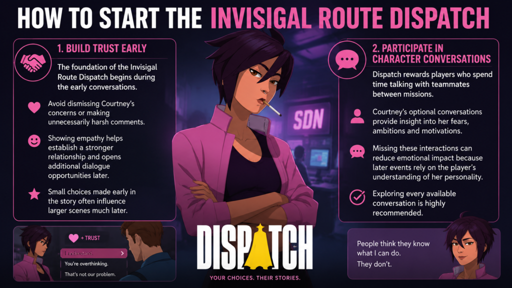 Invisigal route dispatch guide