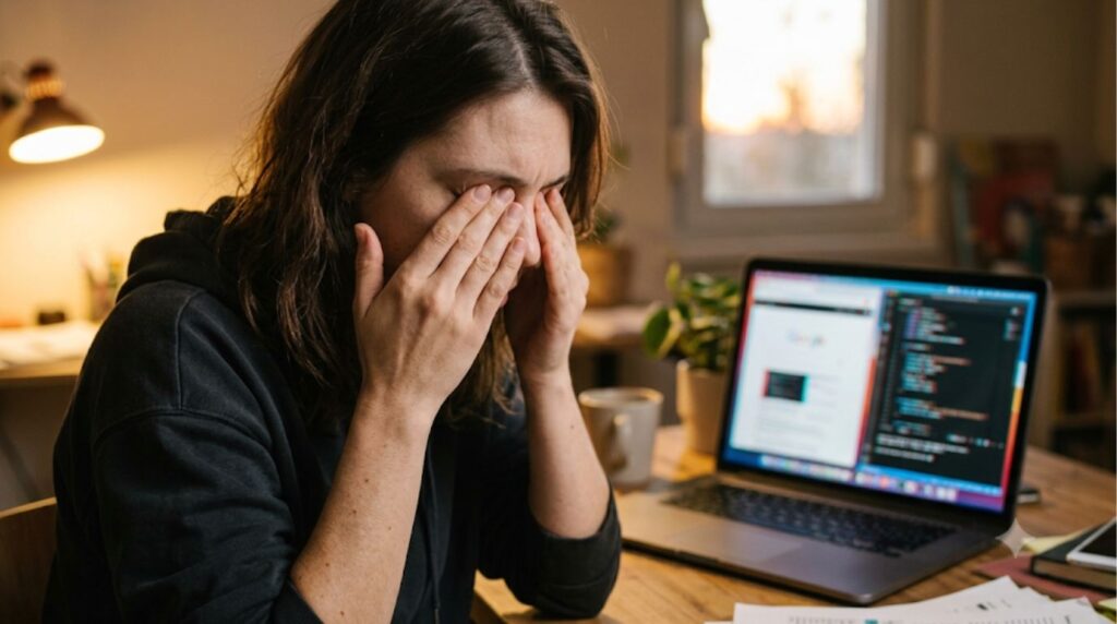 Binocular Vision Dysfunction causing eye strain at a laptop
