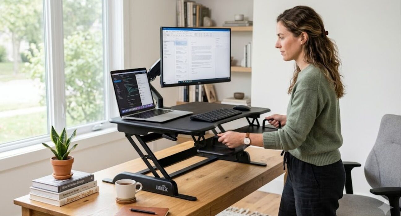 What Is a Riser Desk? Adjustable standing workspace