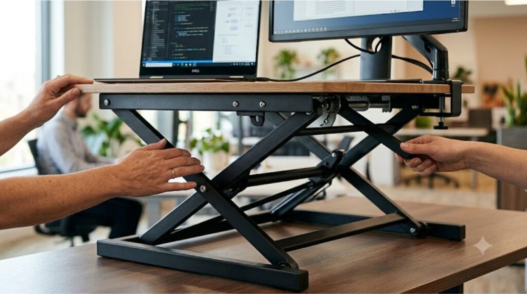 What Is a Riser Desk? Adjustable lift mechanism