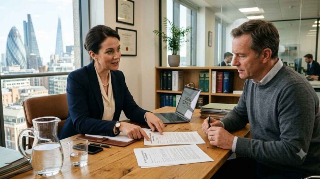 Conditional fee arrangement legal agreement options.