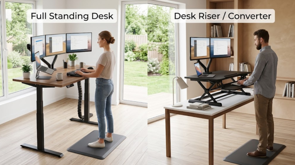 What Is a Riser Desk: Standing Desk and Riser Setup