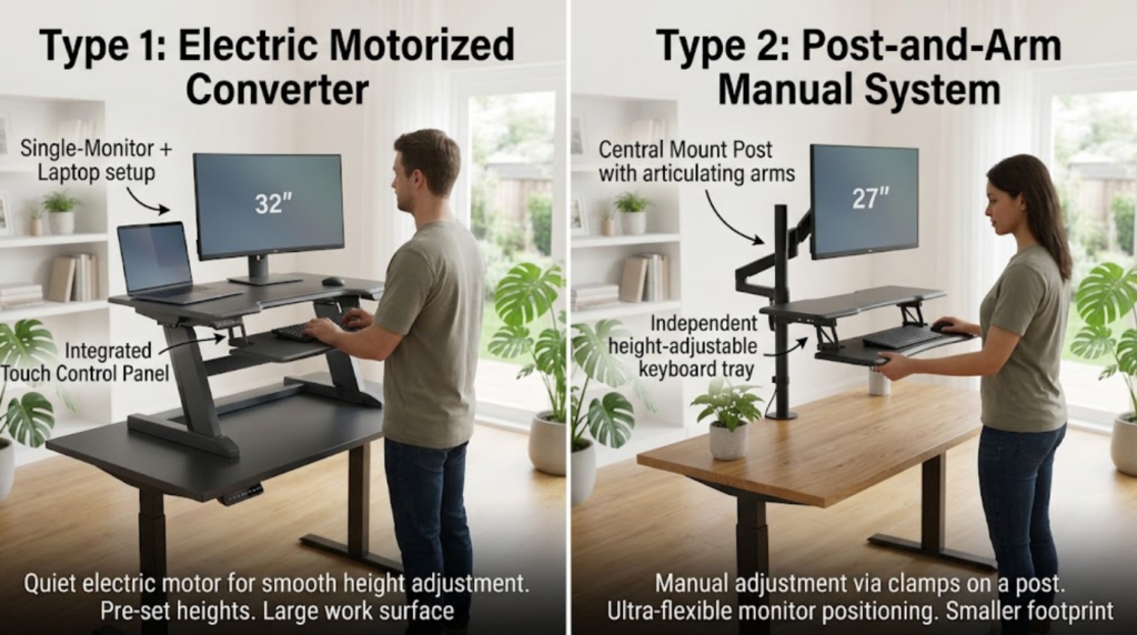 What Is a Riser Desk: Electric and Manual Desk Types