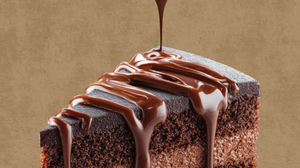 Chocolate snack cake topped with rich chocolate icing
