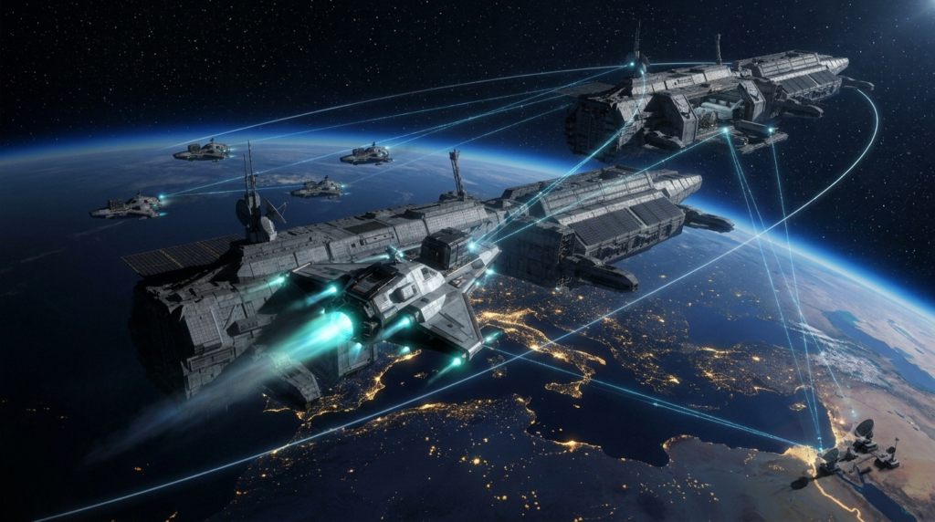 Tactically responsive spacecraft deployment from an orbital cartier